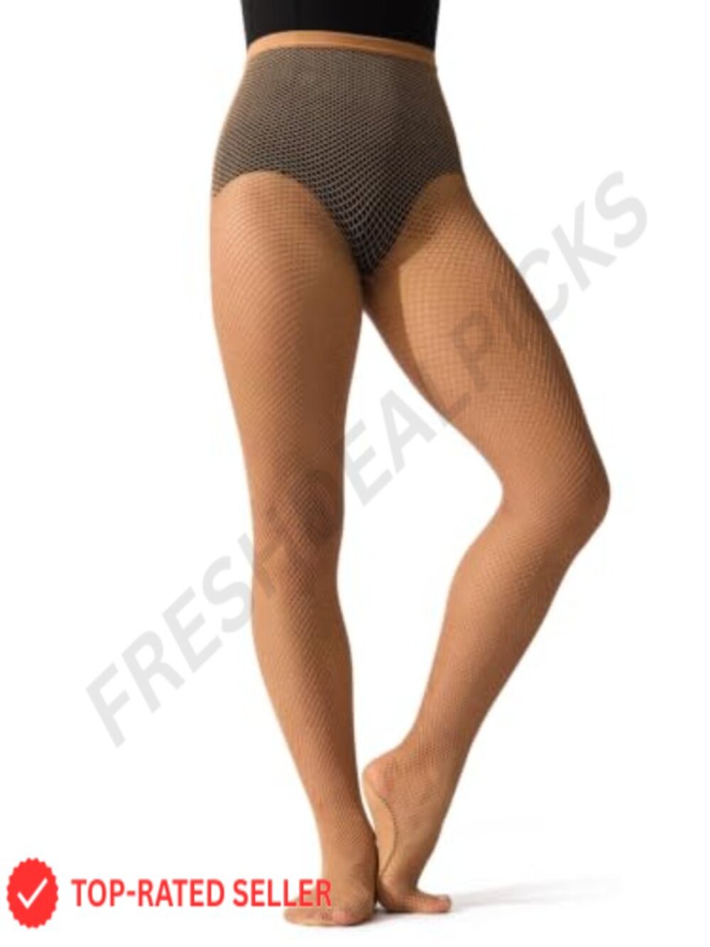 Fishnet Seamless Tights Nylon Spandex High Rise Full Length